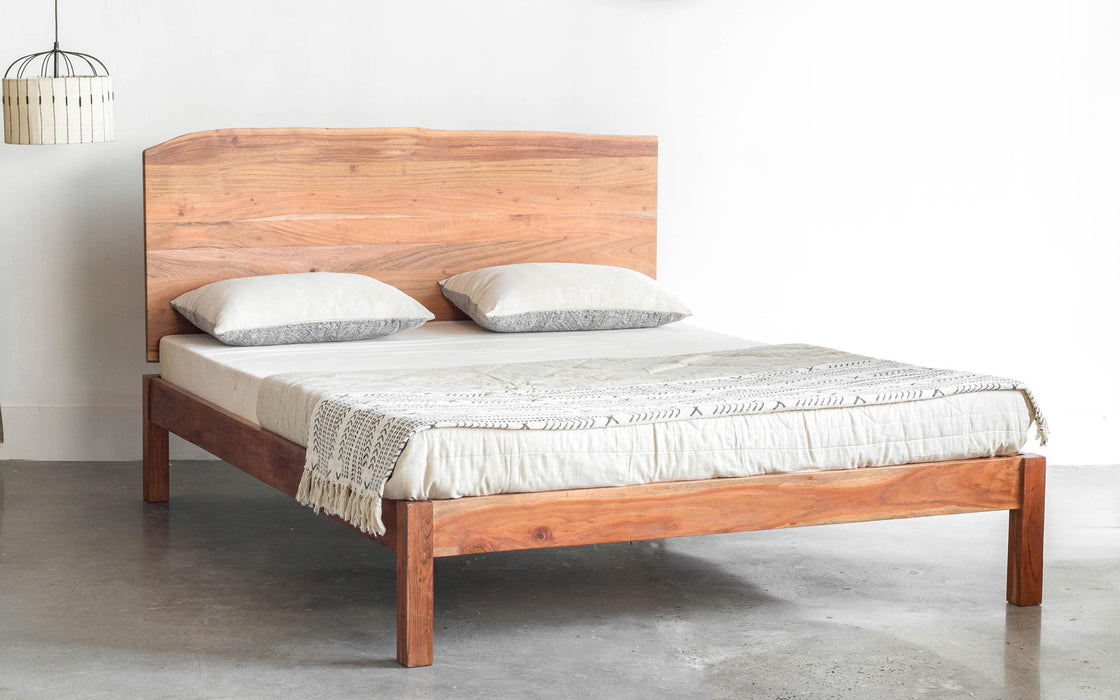 Buy Bed - Yoho Wooden Non Storage Bed | King & Queen Size Bed Without Storage For Bedrooma by Orange Tree on IKIRU online store