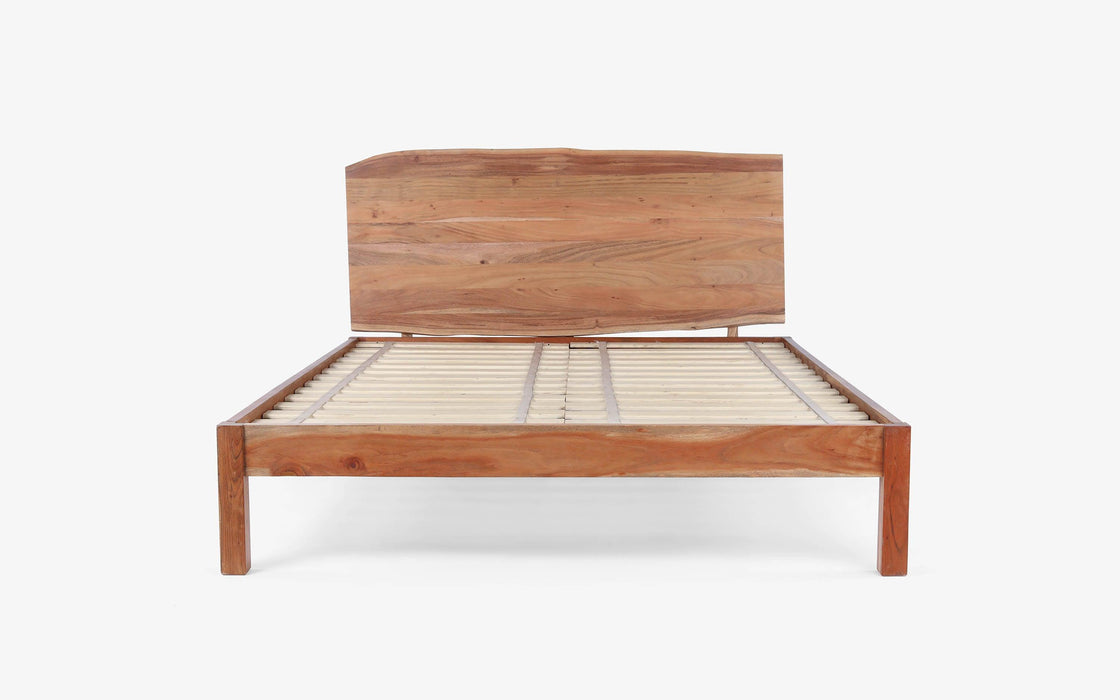 Buy Bed - Yoho Wooden Non Storage Bed | King & Queen Size Bed Without Storage For Bedrooma by Orange Tree on IKIRU online store