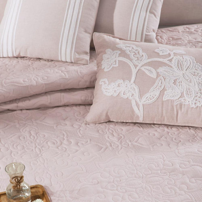 Buy Bedding sets - Cotton Embroidered Bedding Bedspread, Deck, Pillow & Cushion Cover | Set of 6 Pieces by Houmn on IKIRU online store