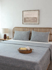 buy-bedsheets-blue-cotton-bedcover-bedspread-or-bedsheet-for-bedroom-and-home-by-house-this-on-ikiru-online-store-1 - IKIRU