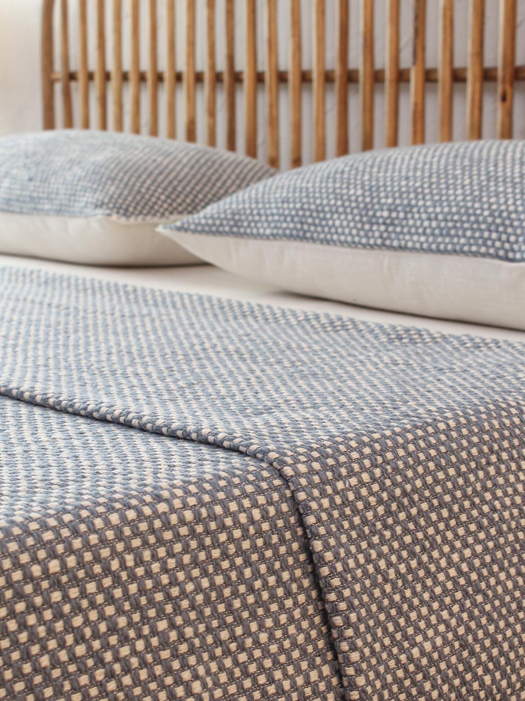 buy-bedsheets-blue-cotton-bedcover-bedspread-or-bedsheet-for-bedroom-and-home-by-house-this-on-ikiru-online-store-2 - IKIRU