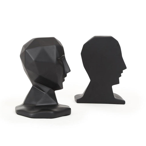 Buy Bookends - The Halfhead Black Bookend | Decorative Stand For Books by Home4U on IKIRU online store