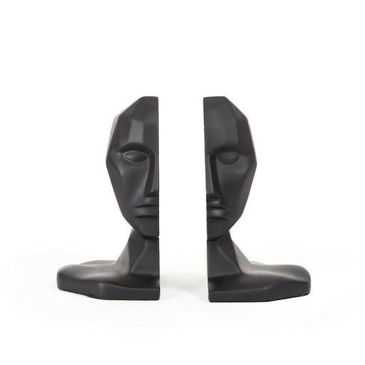 Buy Bookends - The Halfhead Black Bookend | Decorative Stand For Books by Home4U on IKIRU online store