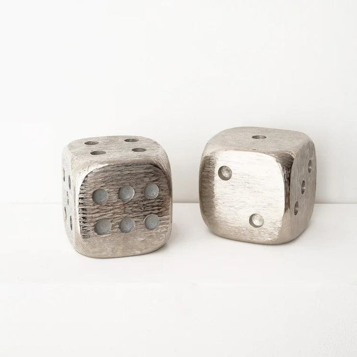 Buy Bookends - Unique Dice Bookends | Metal Book Holder For Office Study Library Decor by Casa decor on IKIRU online store