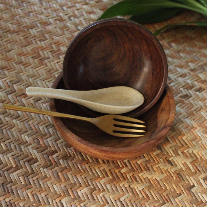 Buy Bowl - Agaja Noodle & Soup Bowl Set with Spoon & Fork by Courtyard on IKIRU online store