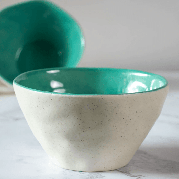 Buy Bowl - Emerald Stoneware Snack & Dessert Serving Bowl For Home & Gifting by The Table Fable on IKIRU online store