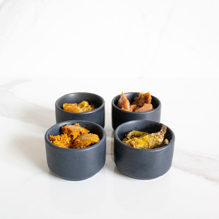 Buy Bowl - The Mini Black Pinch Bowls - Set of 4 by Byora Homes on IKIRU online store