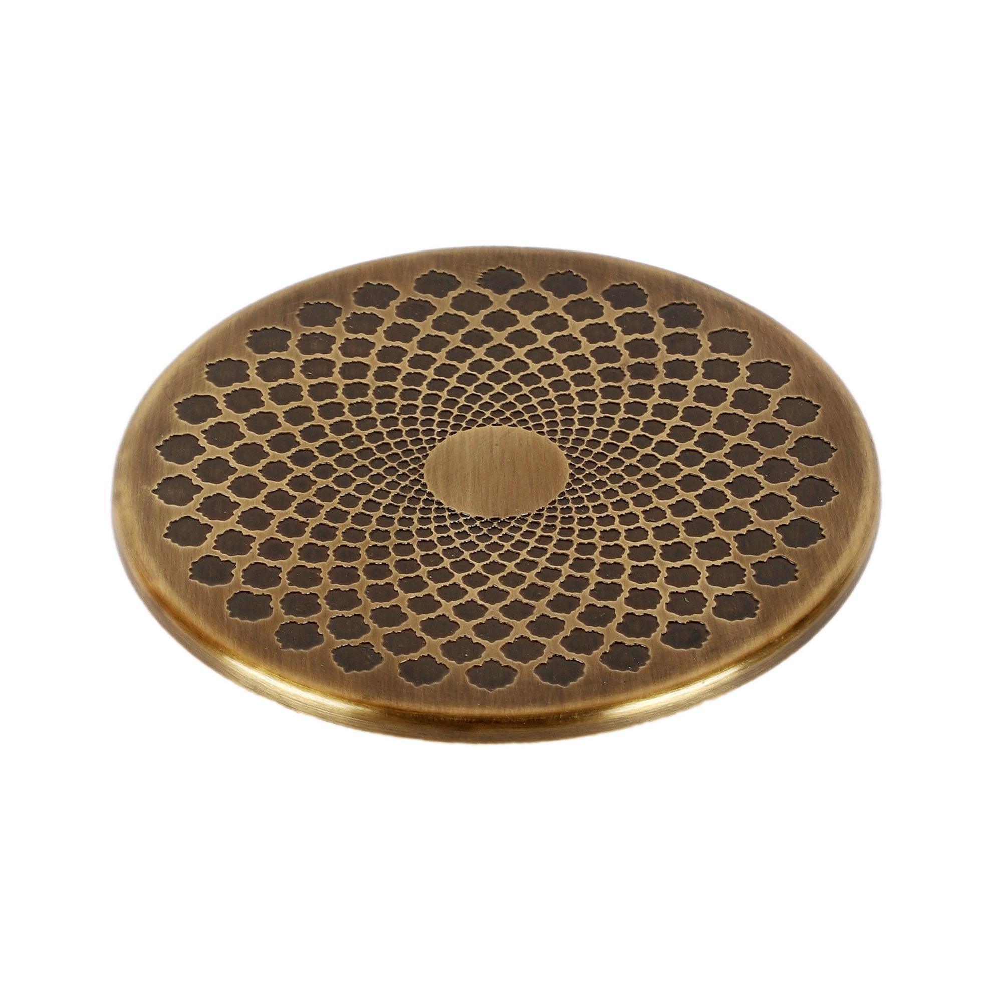 Buy Bowls & Katori - Antique Golden Banaraas Bowl With Lid | Brass Serving Container For Home & Restaurant by Courtyard on IKIRU online store