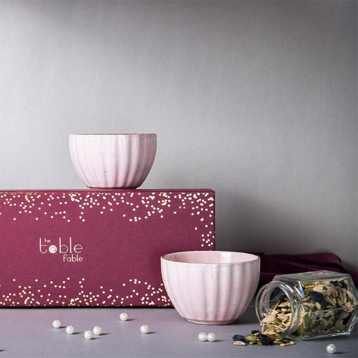 Buy Bowls & Katori - Blush Bowls & Trail Mix Gift Box Set For Kitchenware And Gifting by The Table Fable on IKIRU online store