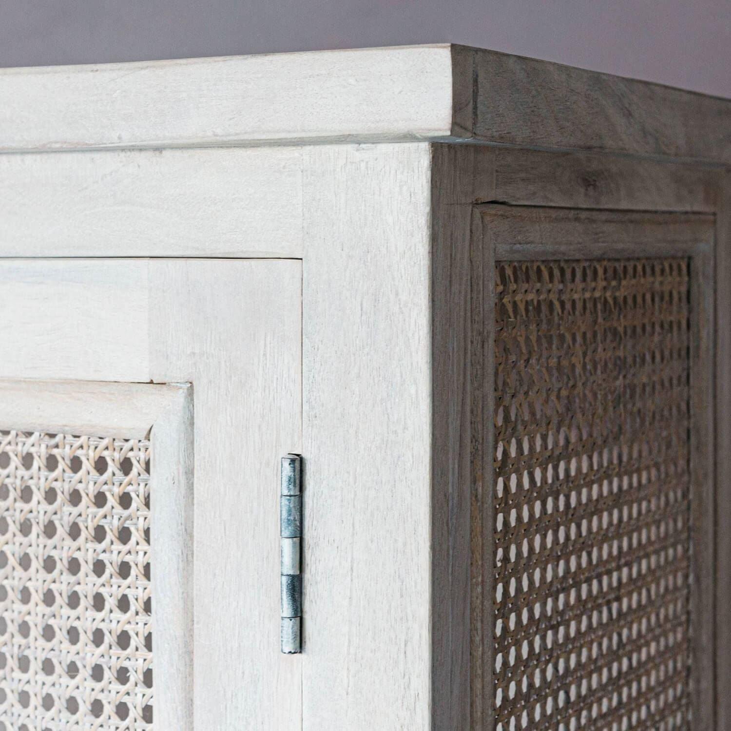 Buy Cabinets & Sideboard - Atlanta Rattan Wooden Cabinet | Wooden Almirah For Living Room by The home dekor on IKIRU online store