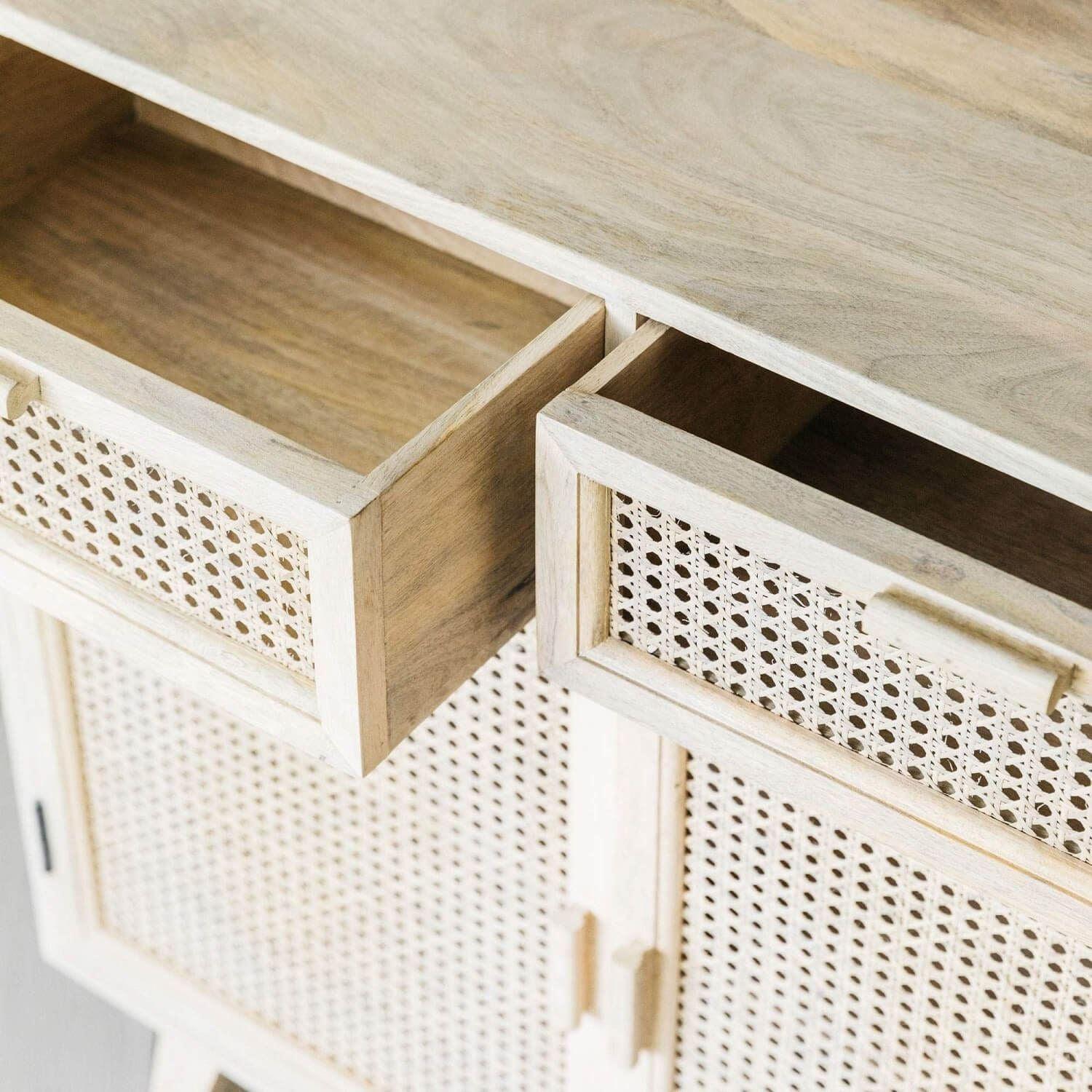 Buy Cabinets & Sideboard - Atlanta Wood Side Cabinet With Two Doors & Drawers For Living Room by The home dekor on IKIRU online store