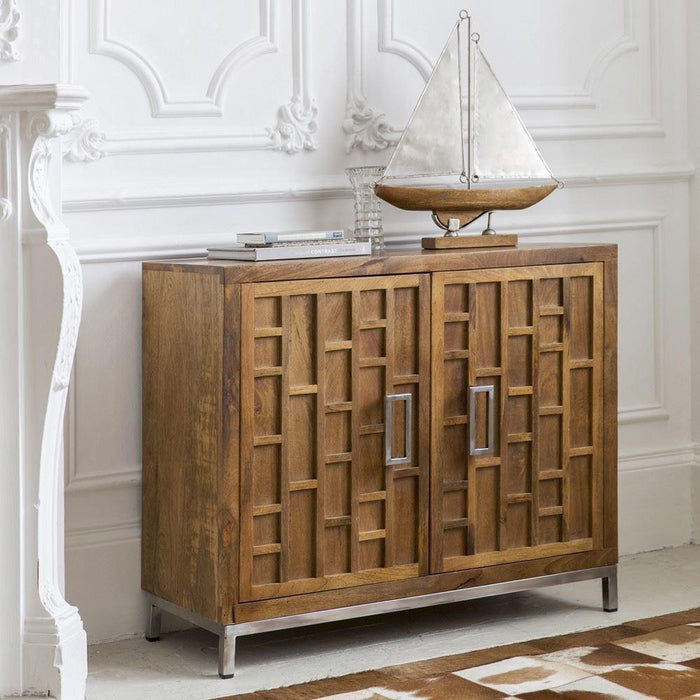 Buy Cabinets & Sideboard - Wood Sideboard Cabinet With Steel Base For Living Room And Home by The home dekor on IKIRU online store