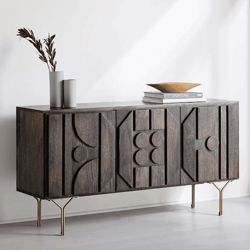 Buy Cabinets & Sideboard - Wooden & Metal Sideboard Cabinet For Living Room & Home by The home dekor on IKIRU online store