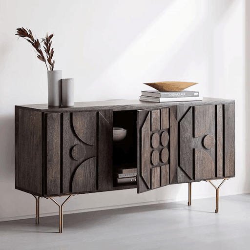 Buy Cabinets & Sideboard - Wooden & Metal Sideboard Cabinet For Living Room & Home by The home dekor on IKIRU online store