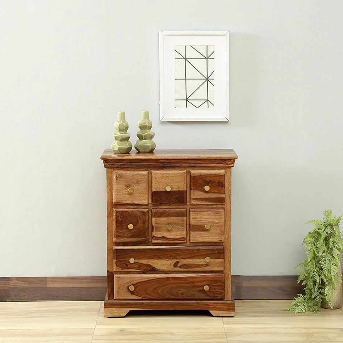 Buy Cabinets & Sideboard - Wooden Drawer Cabinet For Living Room | Wood Storage Sideboard Cabinet by The home dekor on IKIRU online store