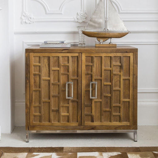 Buy Cabinets - Wood Sideboard Cabinet With Steel Base For Living Room And Home by The home dekor on IKIRU online store