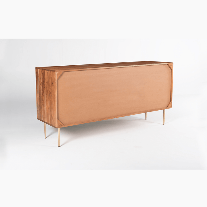 Buy Cabinets - Wooden & Metal Side Board With Storage | Side Console Table Cement Finish For Home by Orange Tree on IKIRU online store