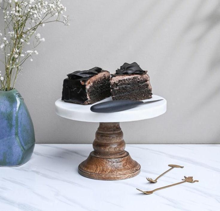 Wooden Geometric Cake Stand – Casa Decor