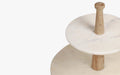 Buy Cake stand - Damas 2-Tier Cake Stand Marble Wood by Orange Tree on IKIRU online store