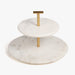 Buy Cake stand - Marble And Metal 2 Tier Cake Stand For Home Or Party by Orange Tree on IKIRU online store