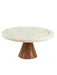 Buy Cake stand - Round White Marble & Wooden Cake Stand For Serveware & Kitchen by House this on IKIRU online store