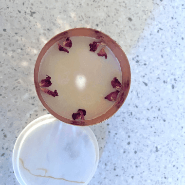 Buy Candle - Hammered Copper Bowl Scented Candle with a Marble Lid  by Restory on IKIRU online store