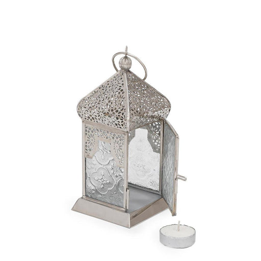 Buy Candle Stand - Antique Silver Finish lantern | Decorative Brass Tealight Candle Holder For Decor by Home4U on IKIRU online store