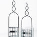 Buy Candle Stand - Basket Candle Holder Stand With Glass Cover Set of 2 by House of Sajja on IKIRU online store