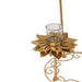 Buy Candle Stand - Decorative Glass Finish Sunflower Tealight Holder With Gold Metallic Base by Amaya Decors on IKIRU online store