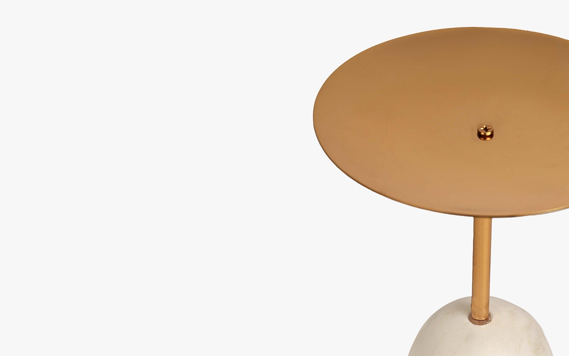 Buy Candle Stand - Decorative Marble And Metal Candle Holder | Tealight Stand For Home Or Party Decor by Orange Tree on IKIRU online store