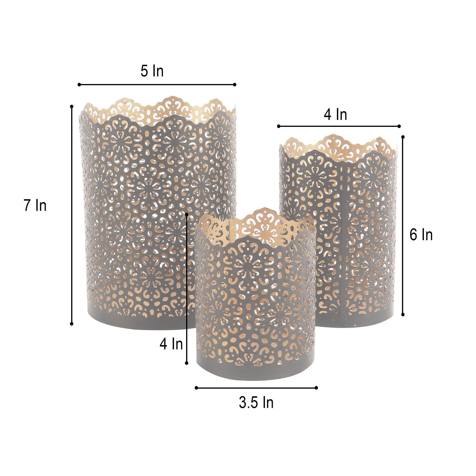 Buy Candle Stand - Decorative Metallic Tealight Holder Set Of 3 | Modern Candle Stand For Decor by Amaya Decors on IKIRU online store