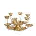 Buy Candle Stand - Decorative T- Light Holder Flower Design for Mandir Gold Finish by Home4U on IKIRU online store