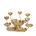 Buy Candle Stand - Decorative T- Light Holder Flower Design for Mandir Gold Finish by Home4U on IKIRU online store