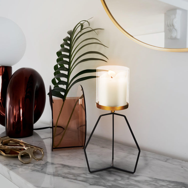 Decorative Tealight & Candle Holder | Metal Candle Stand