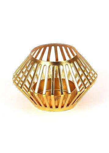 Buy Candle Stand - Gold Plated Unique Tealight Holder Set Of 4 | Metal Candle Stand by Amaya Decors on IKIRU online store