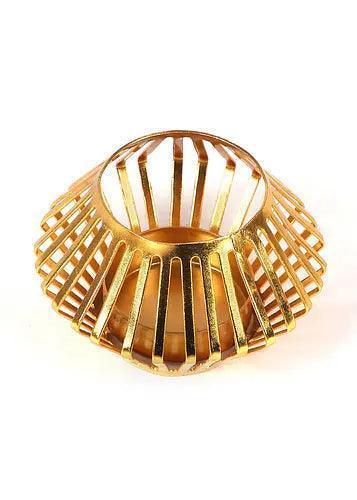 Buy Candle Stand - Gold Plated Unique Tealight Holder Set Of 4 | Metal Candle Stand by Amaya Decors on IKIRU online store