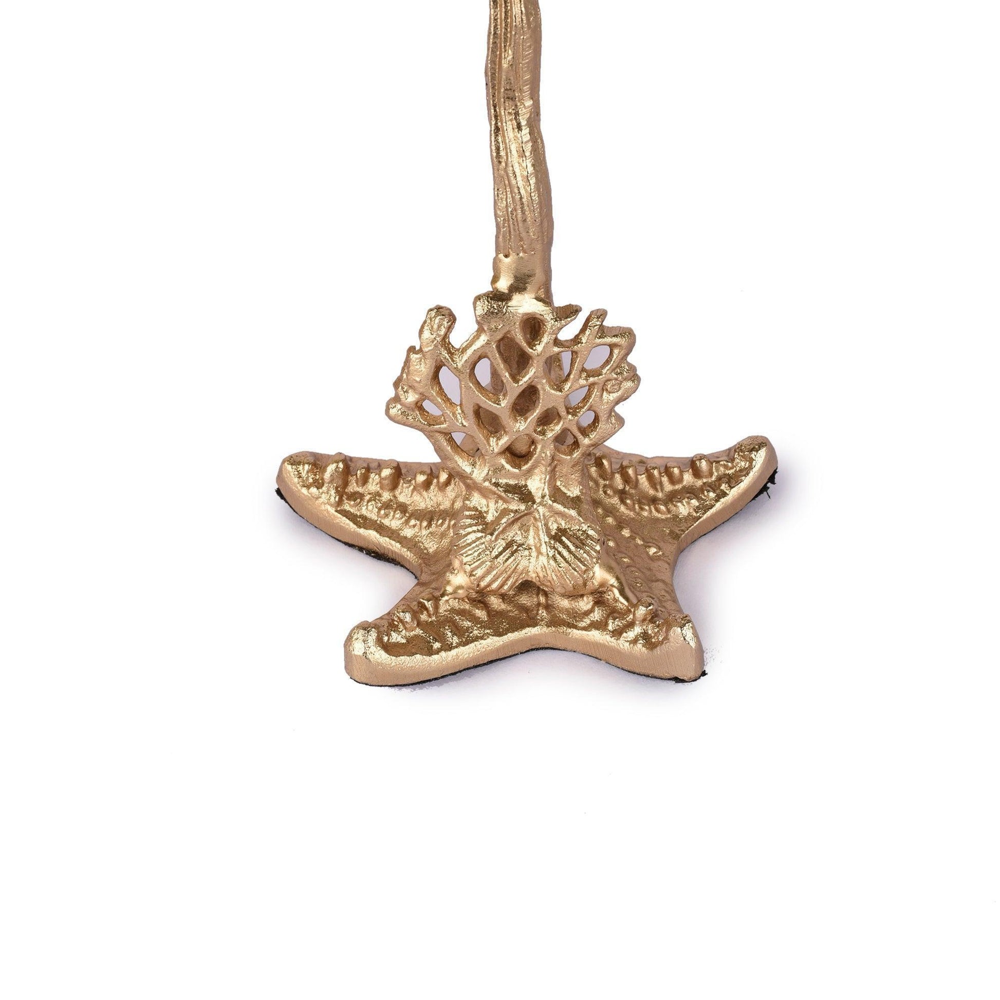 Buy Candle Stand - Golden Starfish Base Candle Holder Table Decor For Living Room by Manor House on IKIRU online store