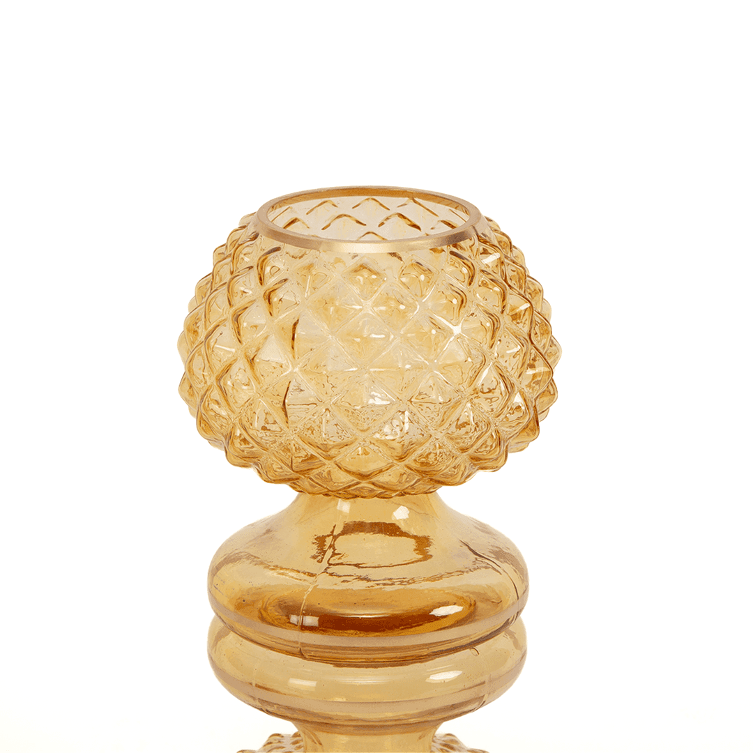 Buy Candle Stand - Kamil Glass Candle Stand | Stylish Pot Tealight Stand For Decoration & Gifting by Home4U on IKIRU online store