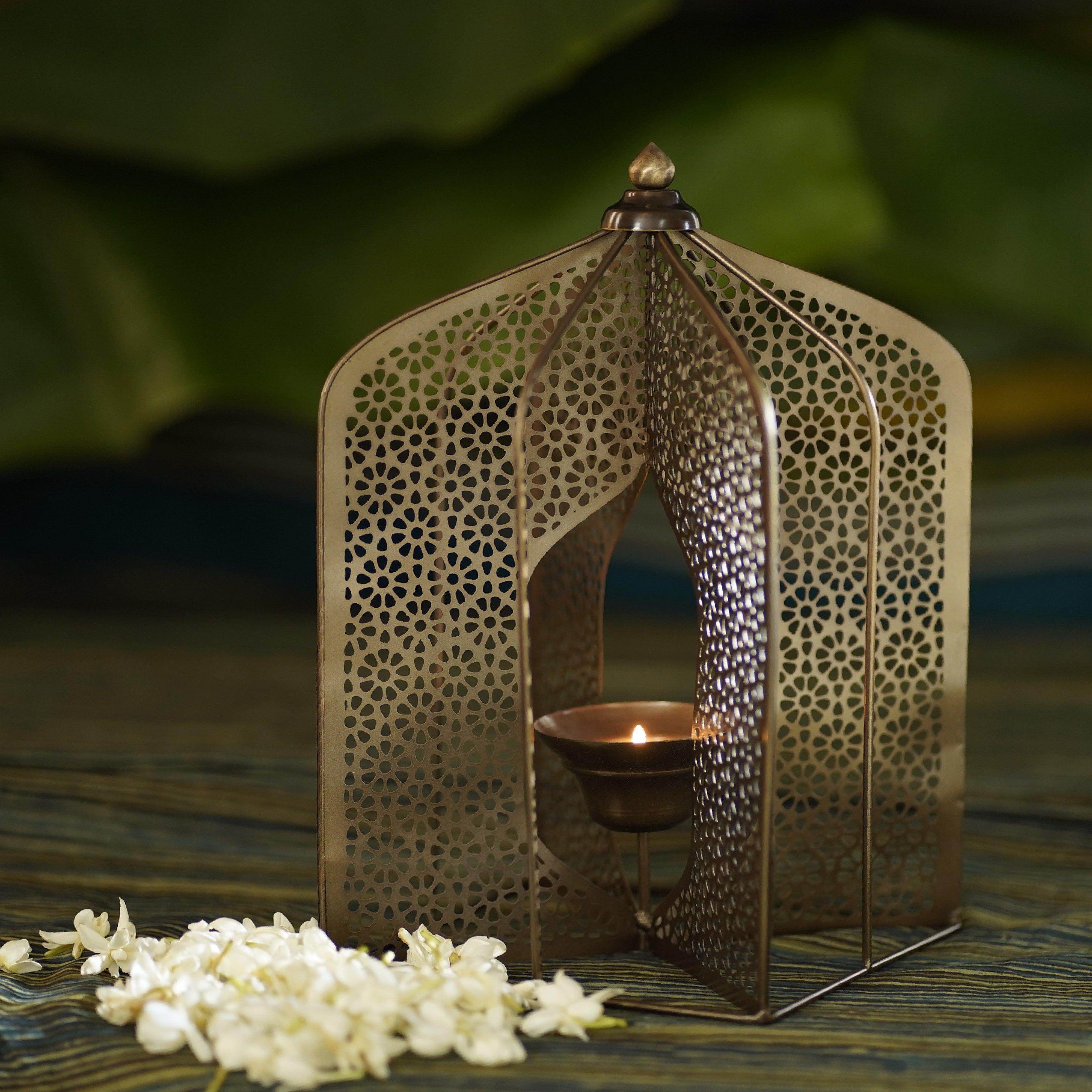 Buy Candle Stand - Metal Table T Light | Lamp Light For Home And Puja Essential by Courtyard on IKIRU online store