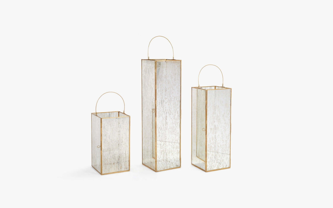 Buy Candle Stand - Modern Glass Finish Lantern | Decorative Tealight Candle Holder For Home Decor by Orange Tree on IKIRU online store
