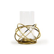 Buy Candle Stand - Orville Golden Tea Light Holder | Glass Candle Stand For Home Decor by Home4U on IKIRU online store