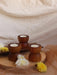 Buy Candle Stand - Set of 3 Decorative Wooden Tea Lights Candles With Holder by Studio Indigene on IKIRU online store