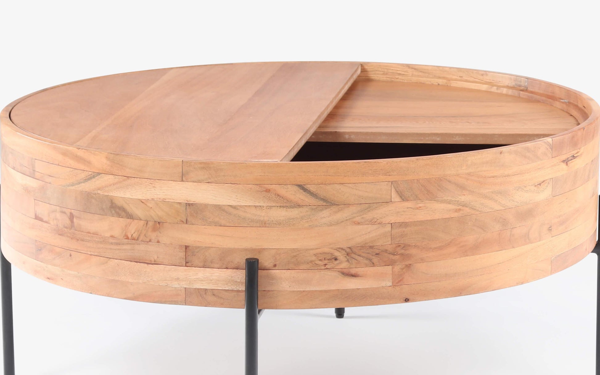 Buy Center Table - Dali Unique Wooden Coffee Table | Drum Shape Multipurpose Table For Home by Orange Tree on IKIRU online store