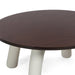 Buy Center Table - Round Wooden Center Table For Living Room | Brown and White Tea Table by Home4U on IKIRU online store