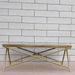 Buy Center Table - Wood & Golden Metal Coffee Table | Wooden Center Table For Living Room by The home dekor on IKIRU online store