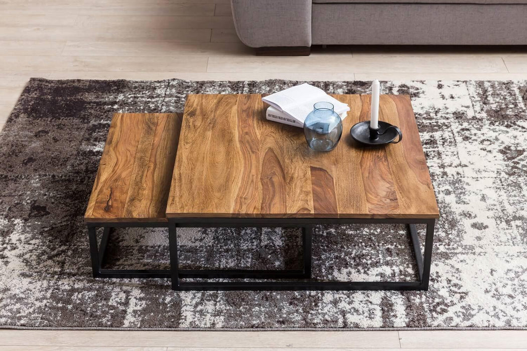 Buy Center Table - Wooden Coffee Table Set Of 2 | Wooden Center Teapoy For Living Room by The home dekor on IKIRU online store