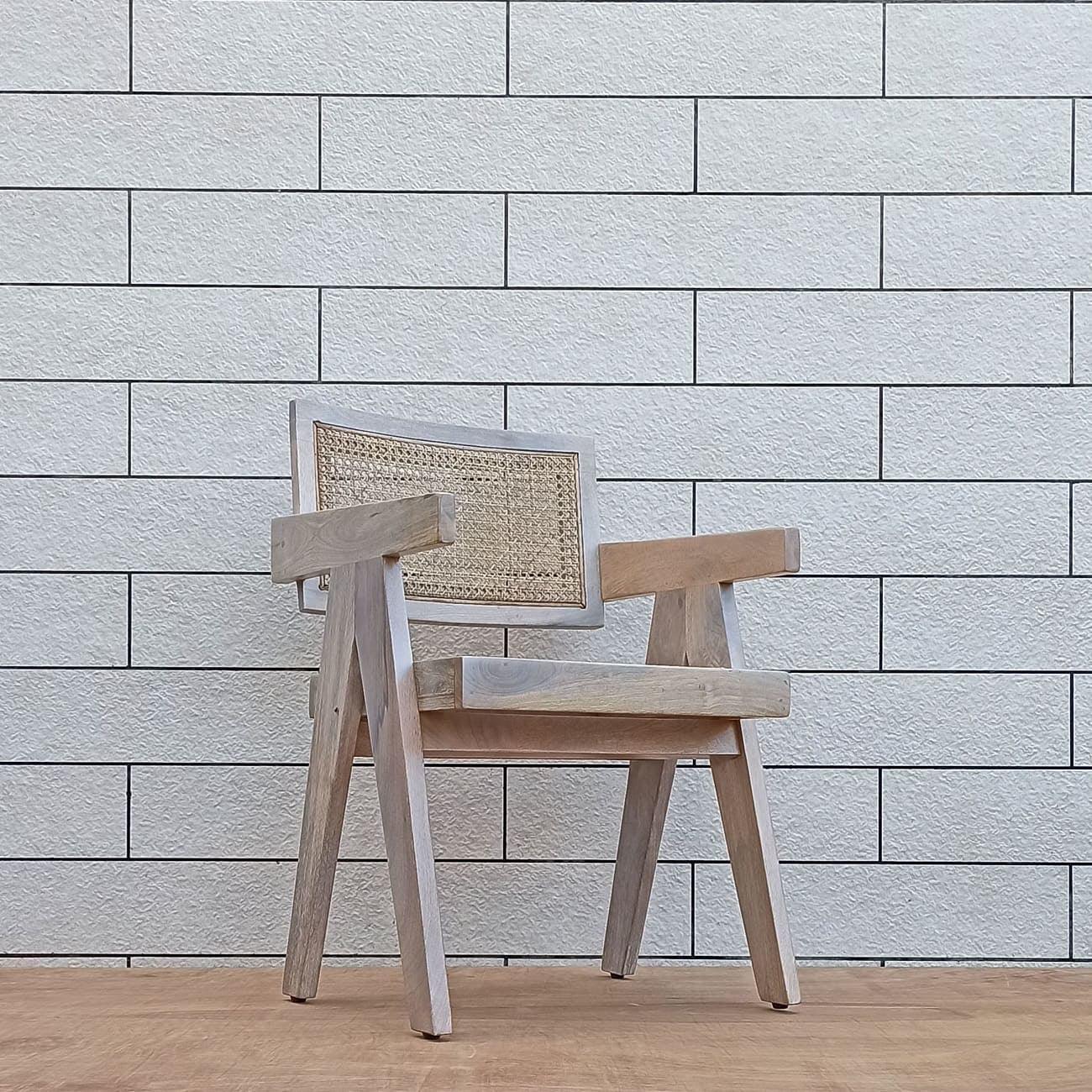 Buy Chair - Wooden Arm Chandigargh Chair | Wood Chair For Living Room & Office by The home dekor on IKIRU online store