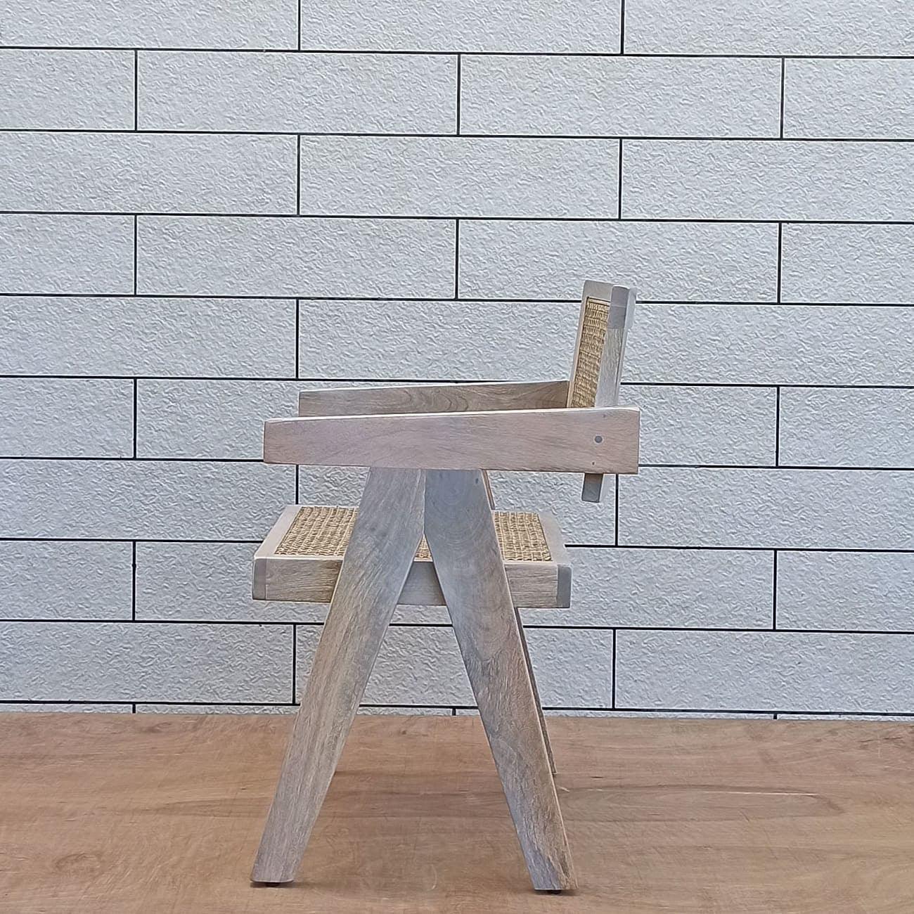 Buy Chair - Wooden Arm Chandigargh Chair | Wood Chair For Living Room & Office by The home dekor on IKIRU online store