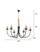 Buy Chandelier - Beach House 6 Light Rope Chandelier | Hanging Light Lamp For Home Decor by Fos Lighting on IKIRU online store