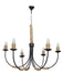 Buy Chandelier - Beach House 6 Light Rope Hanging Chandelier by Fos Lighting on IKIRU online store